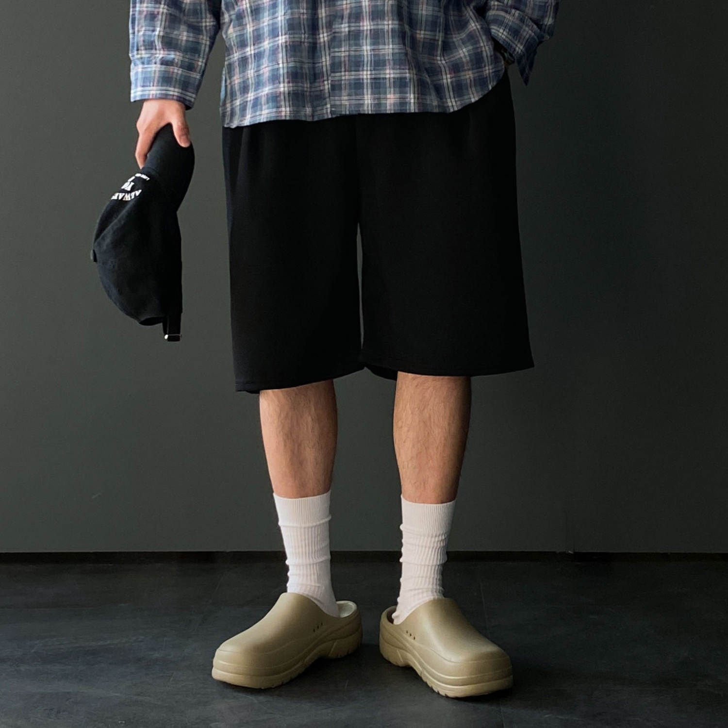 남자버뮤다팬츠 남자와이드반바지 6부반바지 - 상세 이미지 3