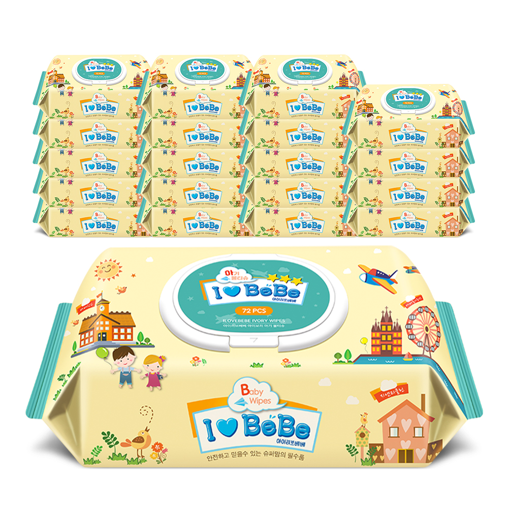 아이러브베베 아이보리 캡형 72매, 20개