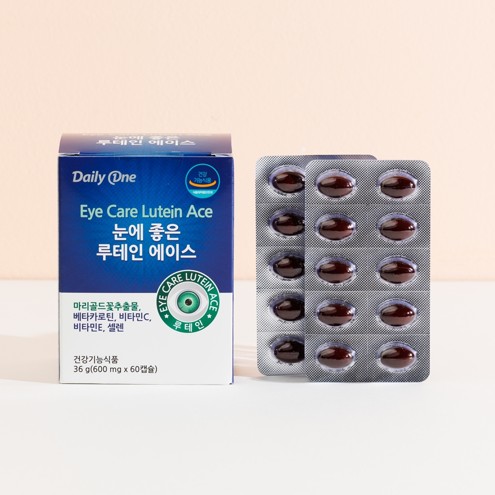 데일리원 눈에 좋은 루테인 에이스 눈건강 영양제 60캡슐, 1개 - 상세 이미지 3