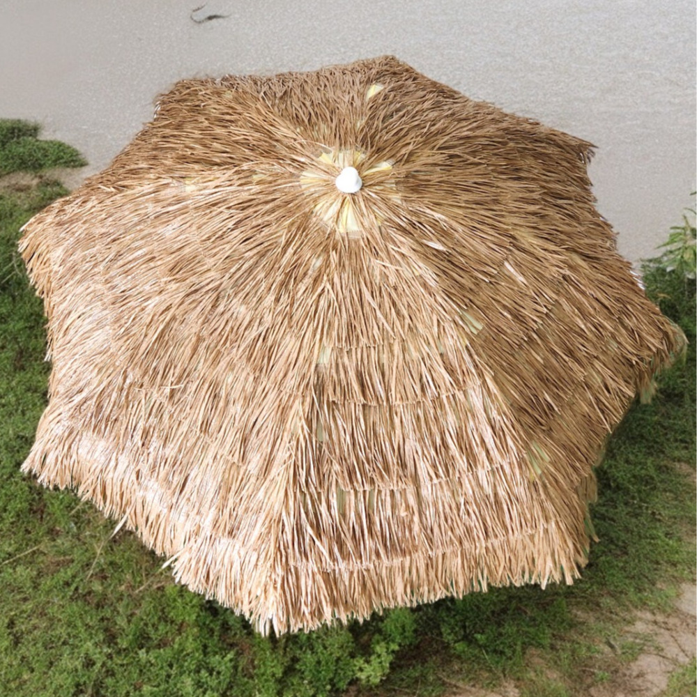 하와이안 라탄 파라솔 레이빌라 대형 밀짚 캠핑 감성 휴대용 비치 밀집 초가