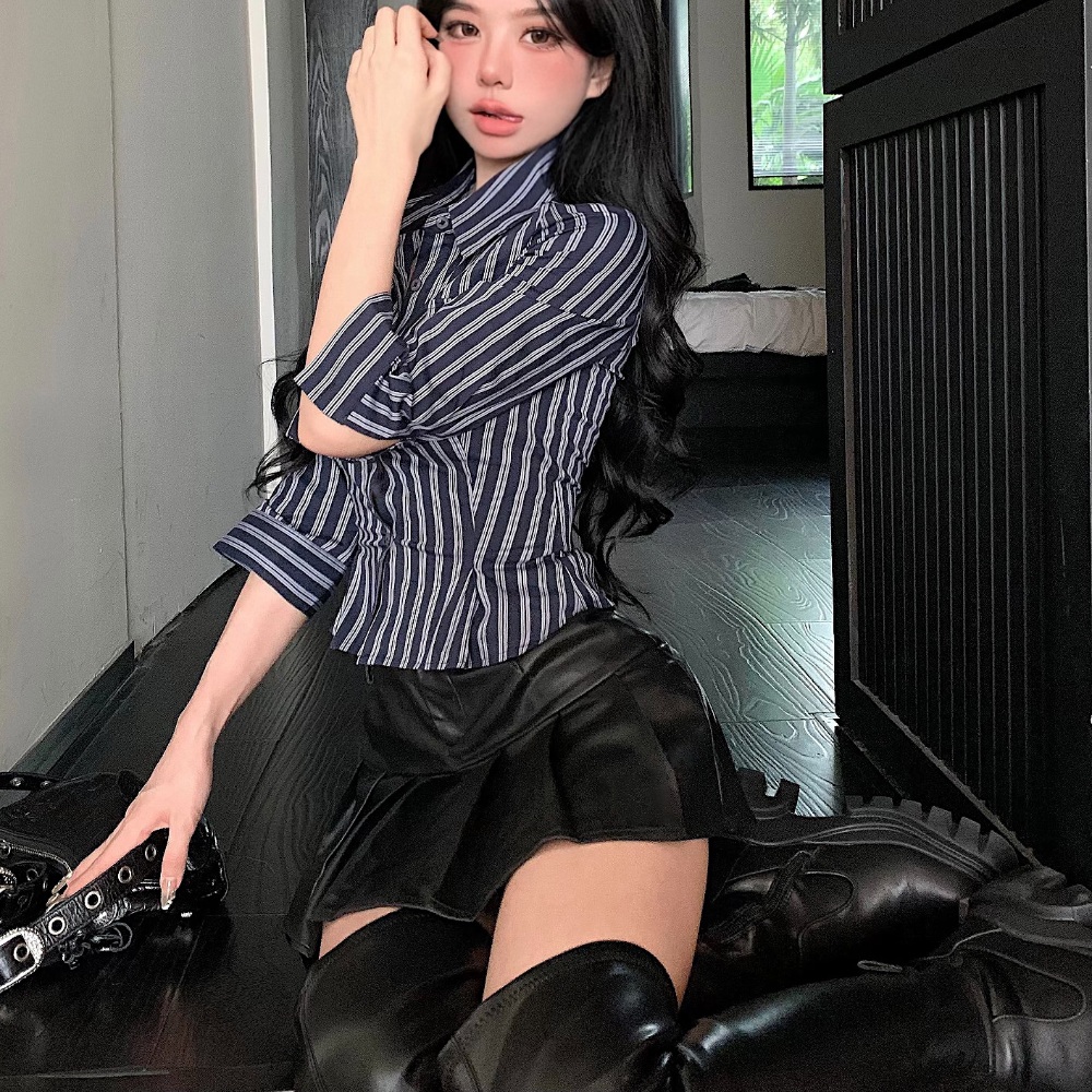 지락이의 뛰뛰빵빵 이영지 셔츠 블라우스 하이틴 하객룩 의상 옷 패션 - 상품 이미지