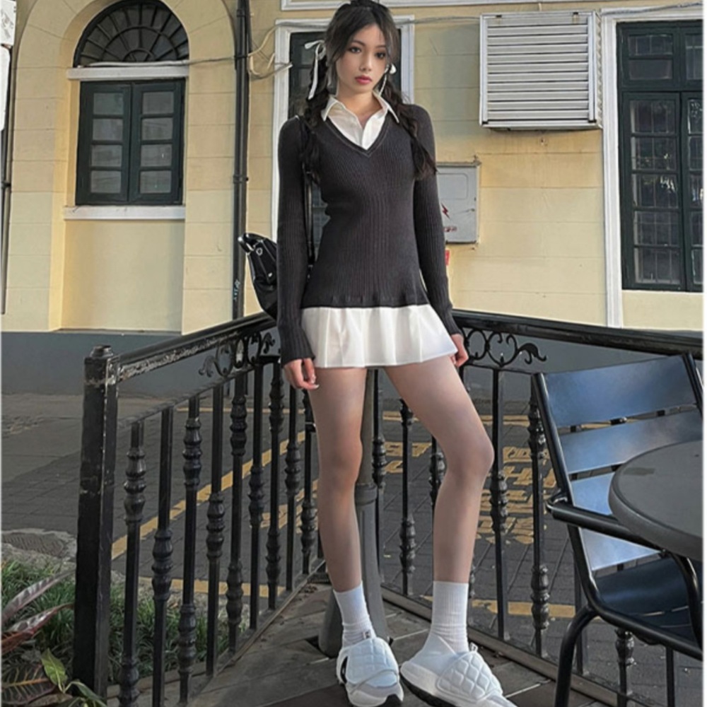 지락이의 뛰뛰빵빵 안유진 블라우스 오피스 투피스 의상 옷 패션 - 메인 이미지