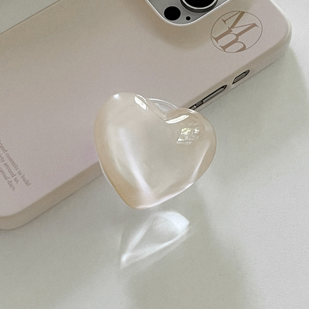 [mm] soft cream 무지 디자인 [구슬 하트톡] - 상세 이미지 3