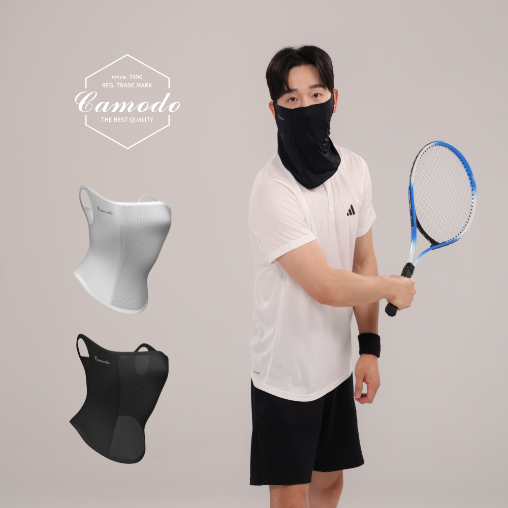 카모도 얼굴햇빛가리개 국내산 자외선차단마스크 운동 귀걸이 등산 낚시 마스크 - 상세 이미지 4