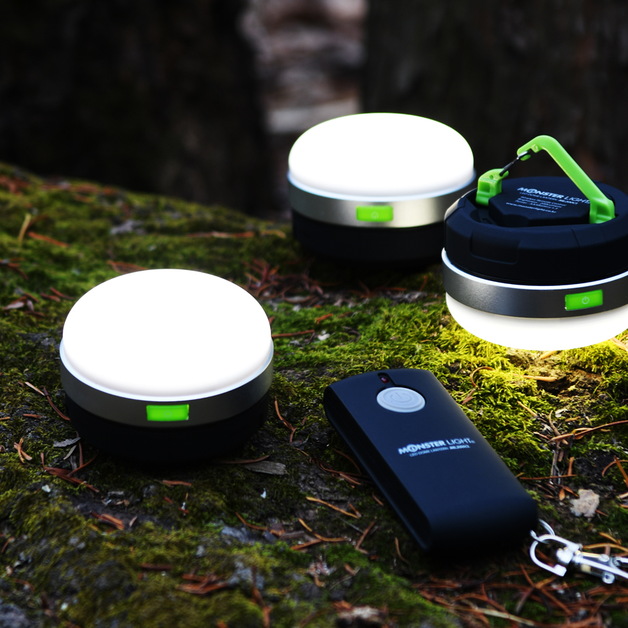 몬스터라이트 돔랜턴 베이직세트 무선리모컨 LED  텐트 실내등 캠핑조명 난방텐트 캠핑랜턴