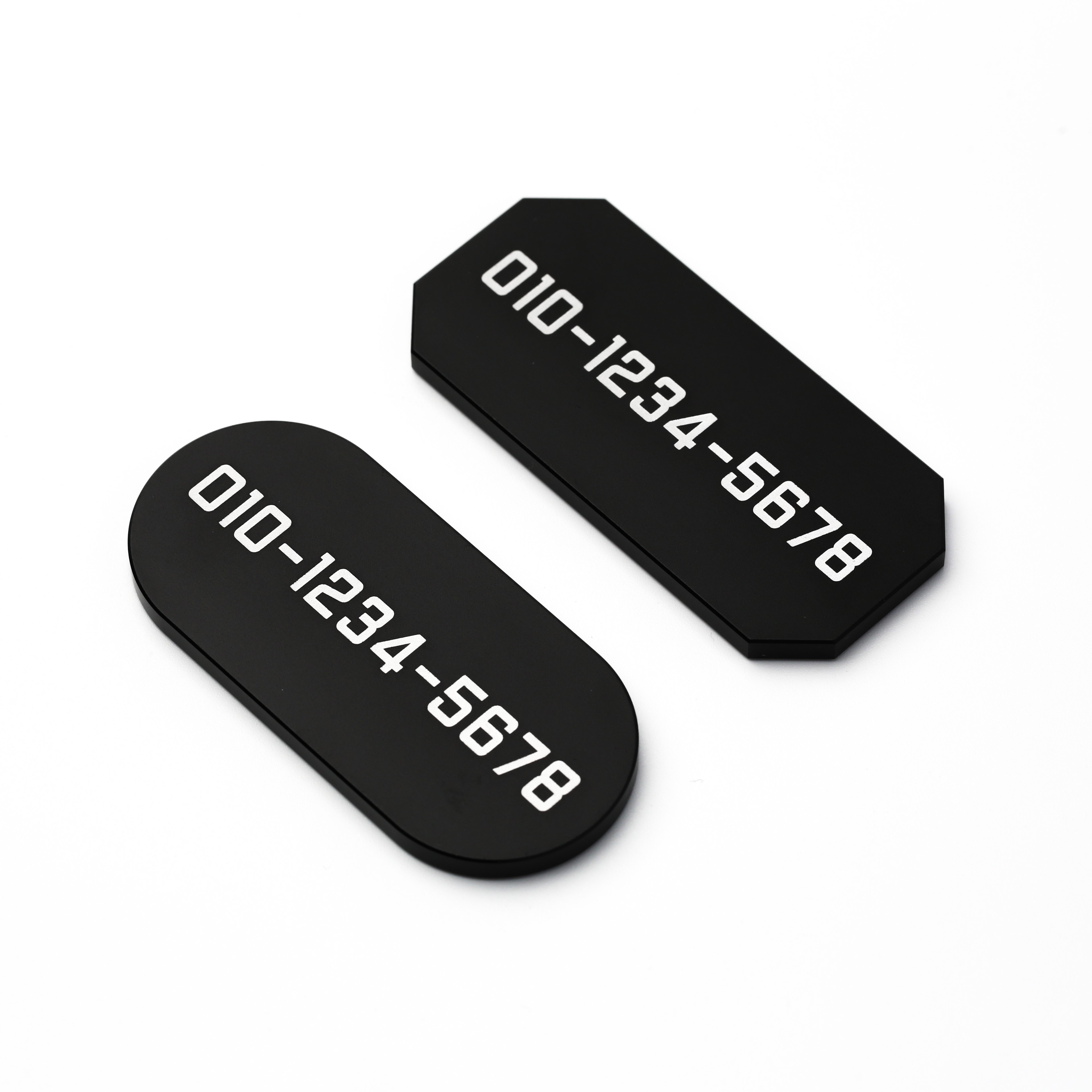 위씨 We.C 고급 메탈 타원형 주차번호판 차량 전화 알림판 자동차 전화번호판 새차선물 - 상세 이미지 4
