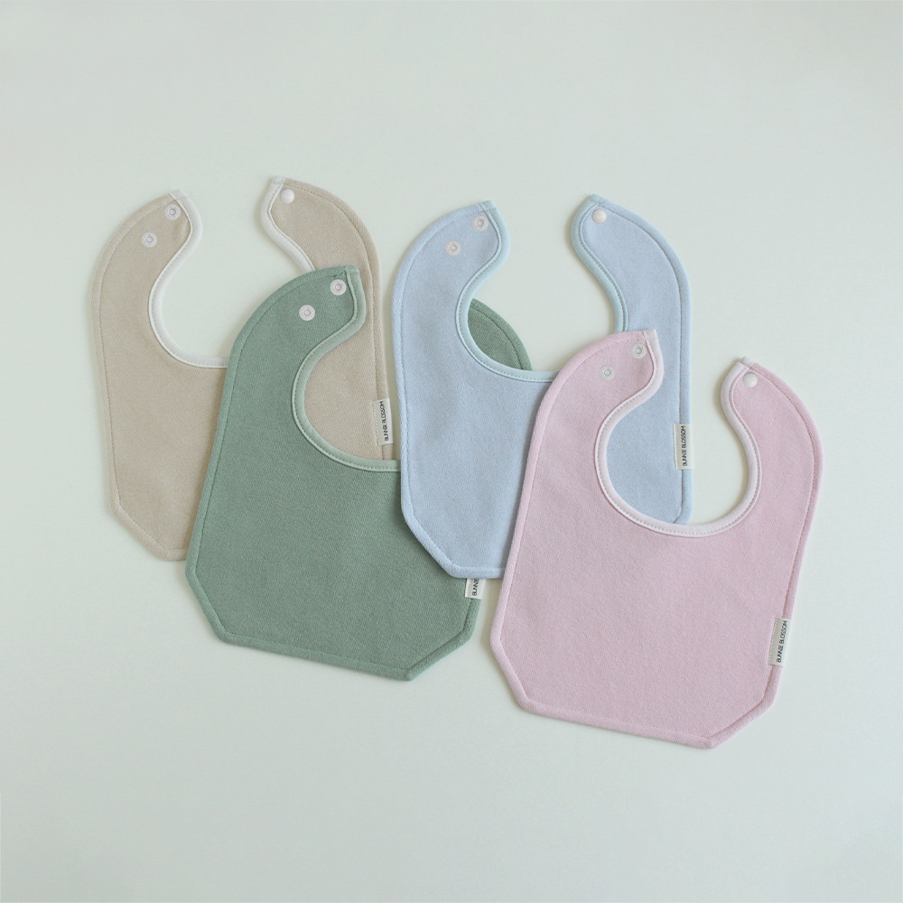 [바니블라썸] 캔디메쉬 에어매쉬 여름 턱받이 아기 빕 이유식턱받이 침받이 크림