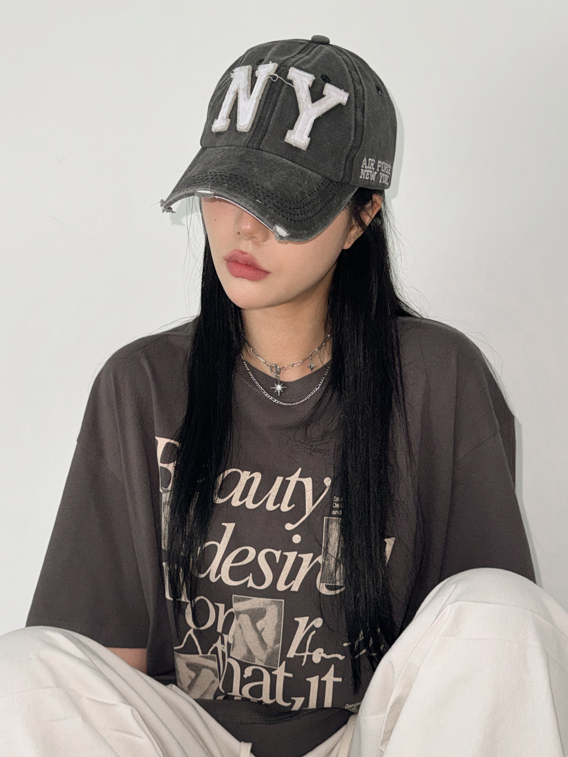 [18종/BEST] y2k 레터링 자수 빈티지 페스티벌 볼캡 모자 모음 상세 이미지 240