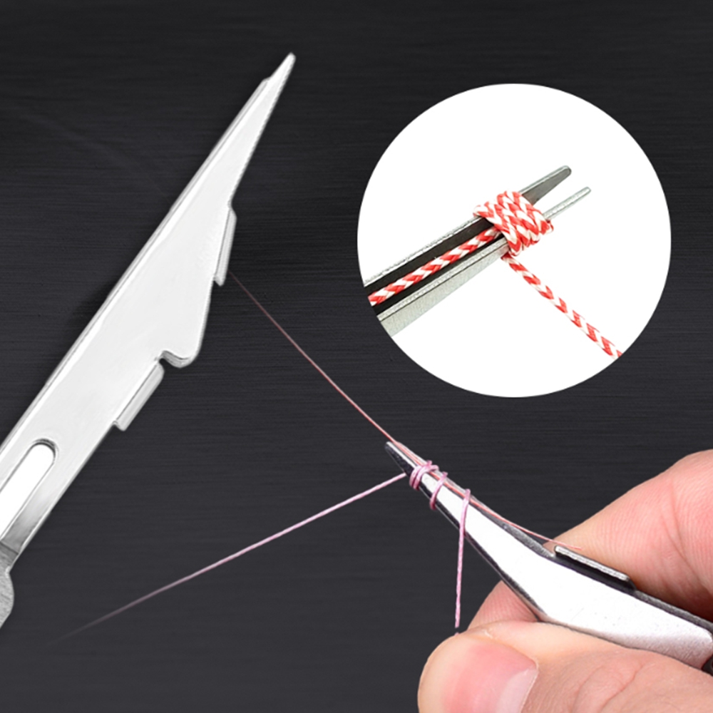 스텐 낚시바늘결속기 수동 바늘묶기 원줄 목줄 라인매듭기