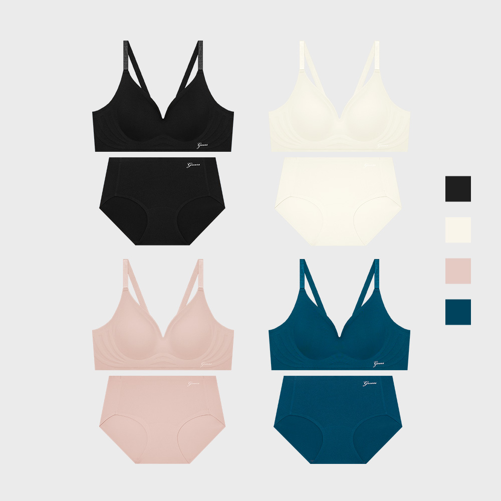 [게스언더웨어] 볼륨업 심리스 브라 팬티 세트 4Colors : GUESSUNDERWEAR