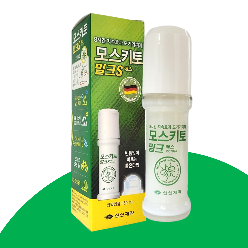 신신제약 모스키토 밀크S 50ml 롤온 바르는 모기약 모기퇴치제 - 상품 이미지