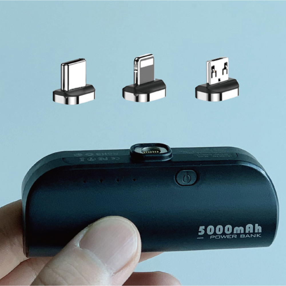 아이진 보조배터리 5000mAh C타입 5핀 8핀 자석 휴대용 아이폰 갤럭시 휴대폰 충전
