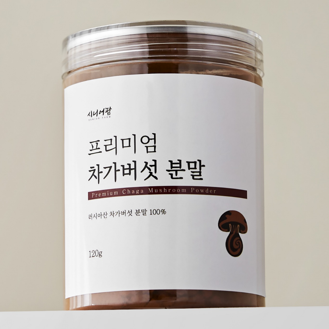 프리미엄 러시아 차가버섯 가루 분말 시베리아 차가버섯 추출분말 100% 120g, 1개 - 상품 이미지