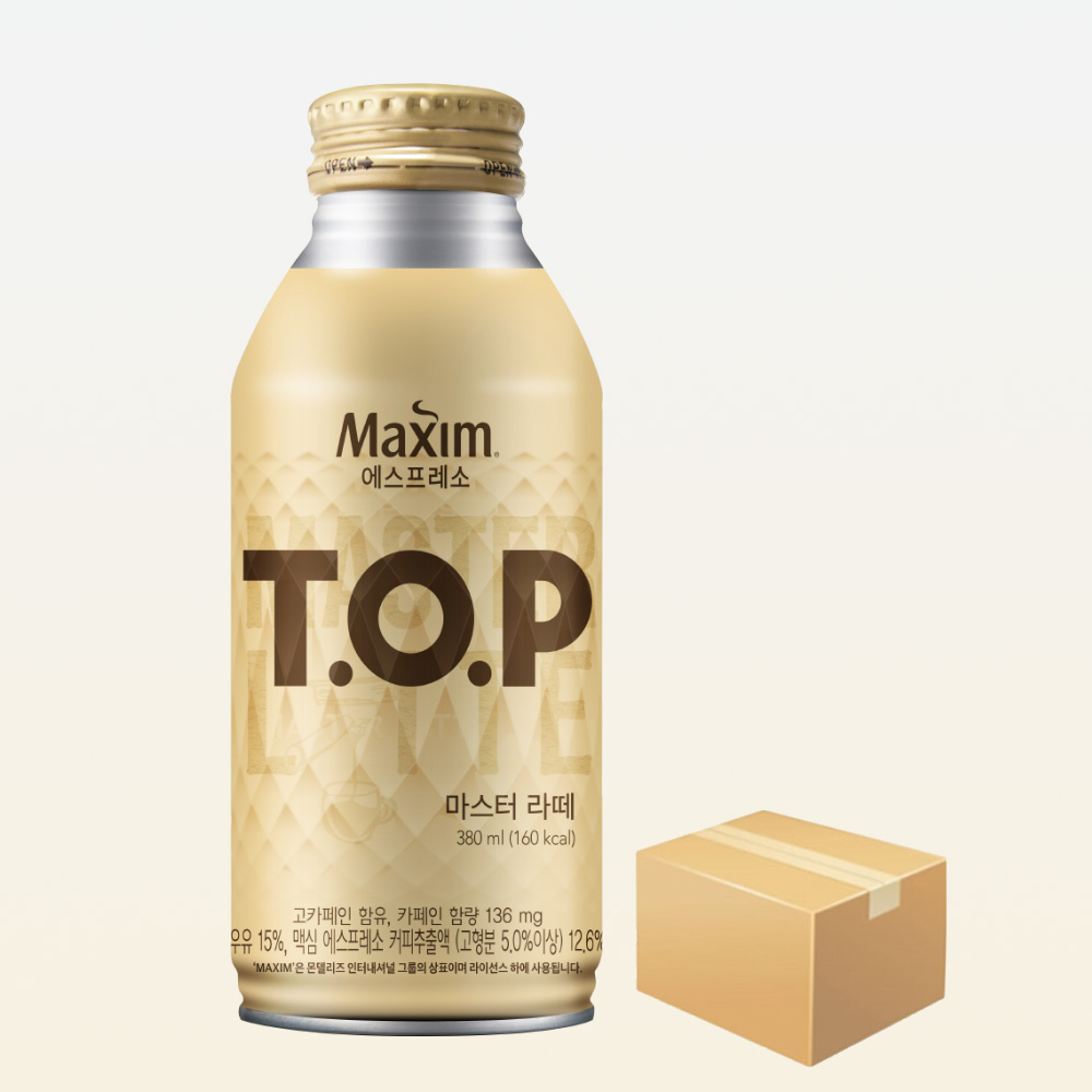 티오피 마스터라떼 380ml x 24캔 (1박스) 맥심 커피음료 : 윤창79
