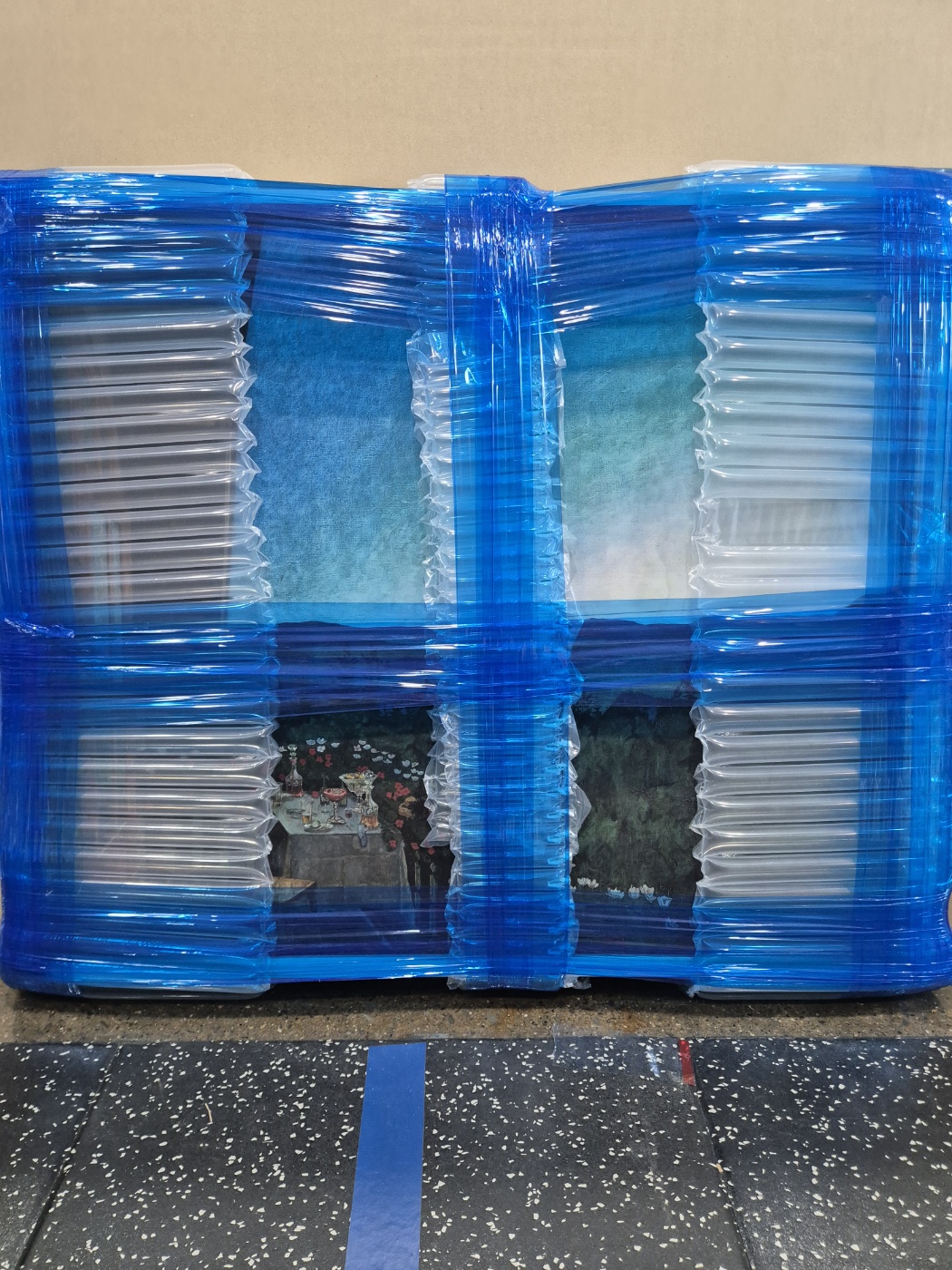 Composition with Large Blue Plane, Red, Black, Yellow, and Gray 캔버스액자 몬드리앙 - 상세 이미지 5