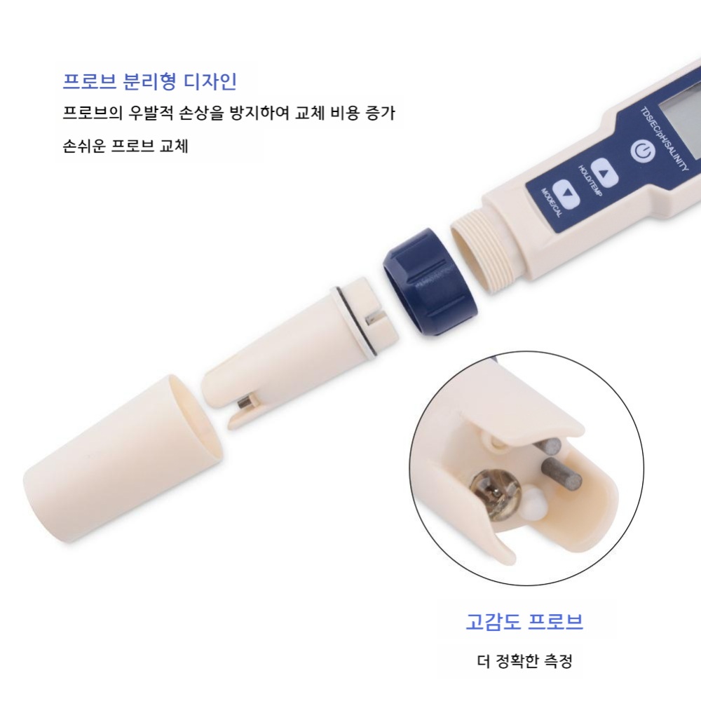 농업용 측정기 PH 염분 온도 TDS EC 테스터 - 상세 이미지 5