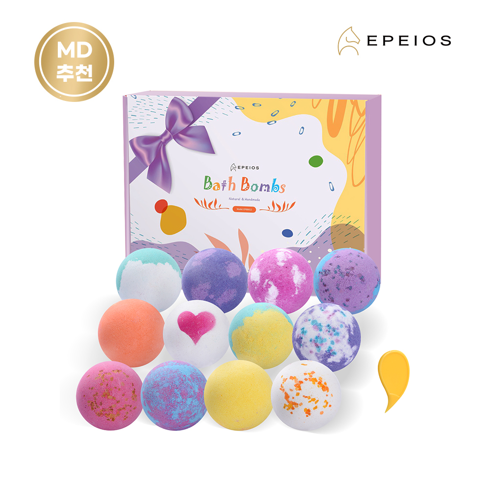 EPEIOS 에페이오스 배쓰밤 거품 입욕제 선물세트 70g, 12개 - 상품 이미지