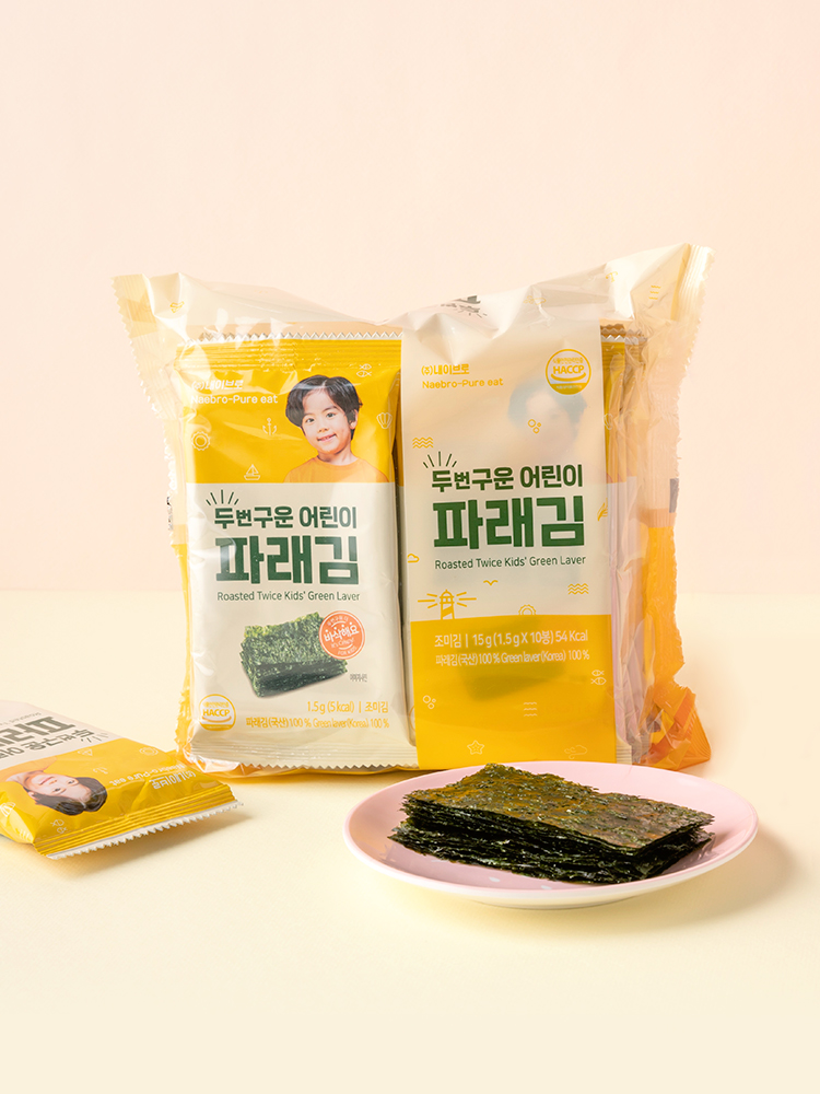 퓨어잇 두번구운 어린이 파래김 무조미 아이반찬 아이김