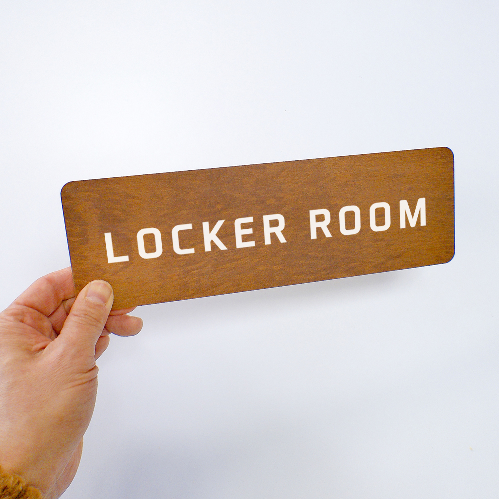 LOCKER ROOM 라커룸 도어사인 문패 탈의실 표지판 사인 안내문구 - 상세 이미지 5