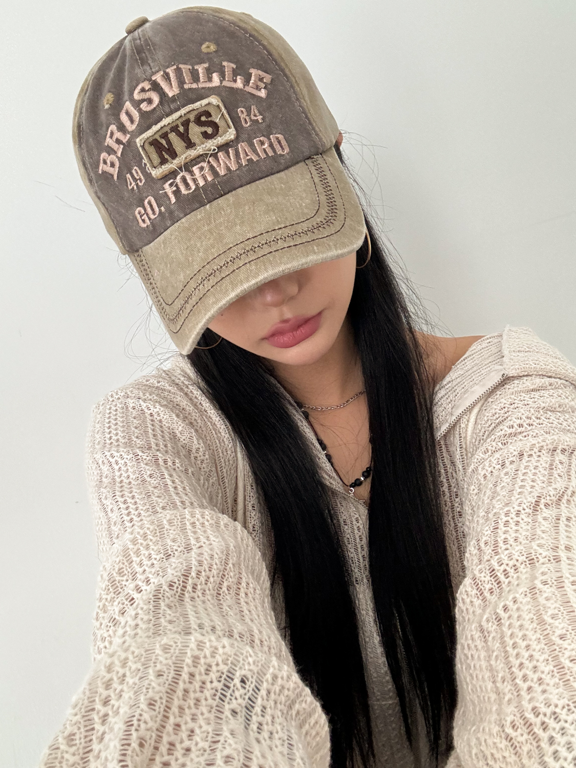 [18종/BEST] y2k 레터링 자수 빈티지 페스티벌 볼캡 모자 모음 상세 이미지 11