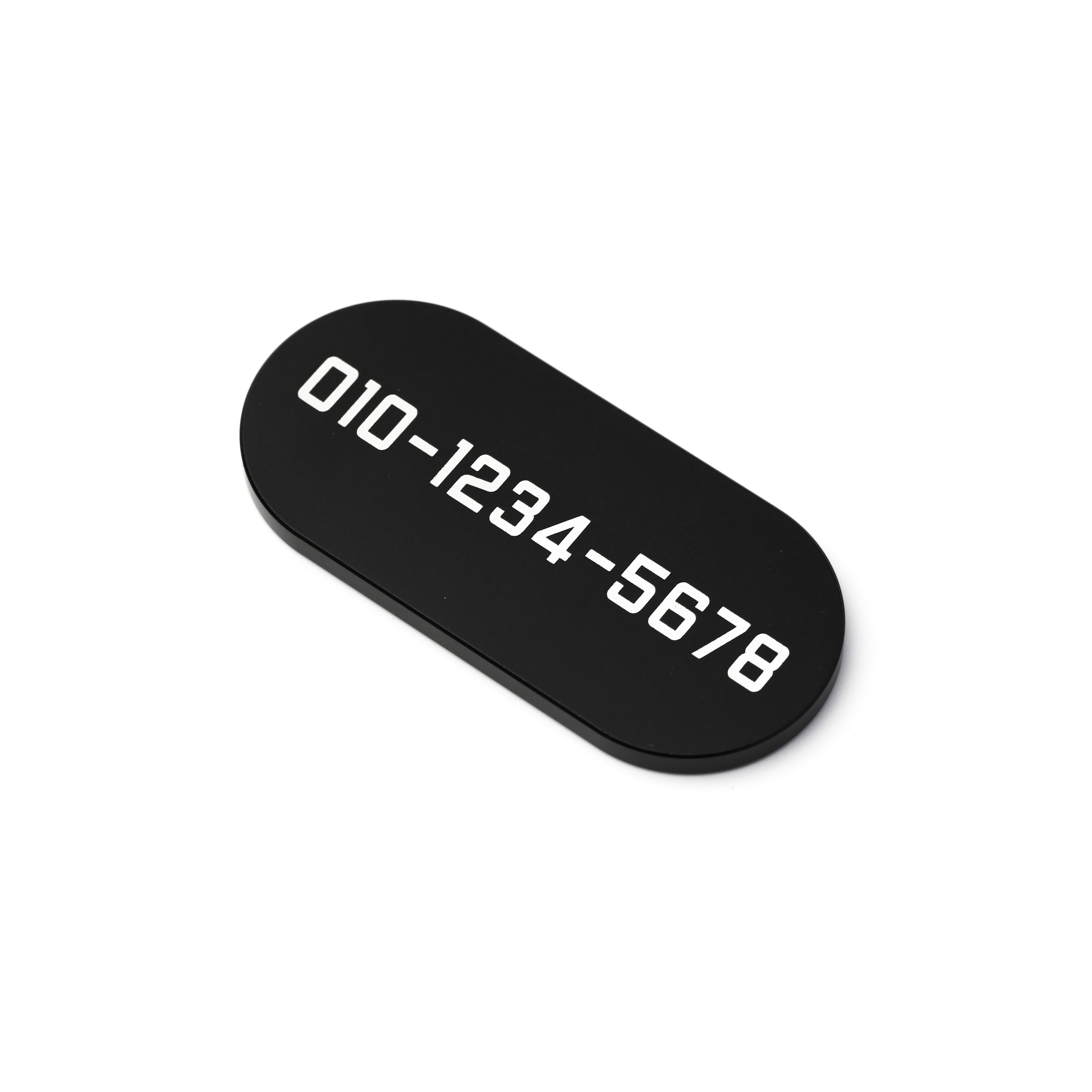 위씨 We.C 고급 메탈 타원형 주차번호판 차량 전화 알림판 자동차 전화번호판 새차선물 - 상세 이미지 2