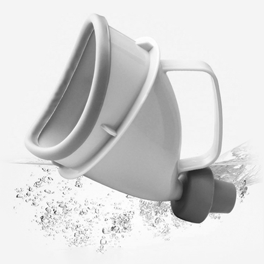 실리콘 휴대용소변통 페트병 연결 이동식 소변기 쉬통