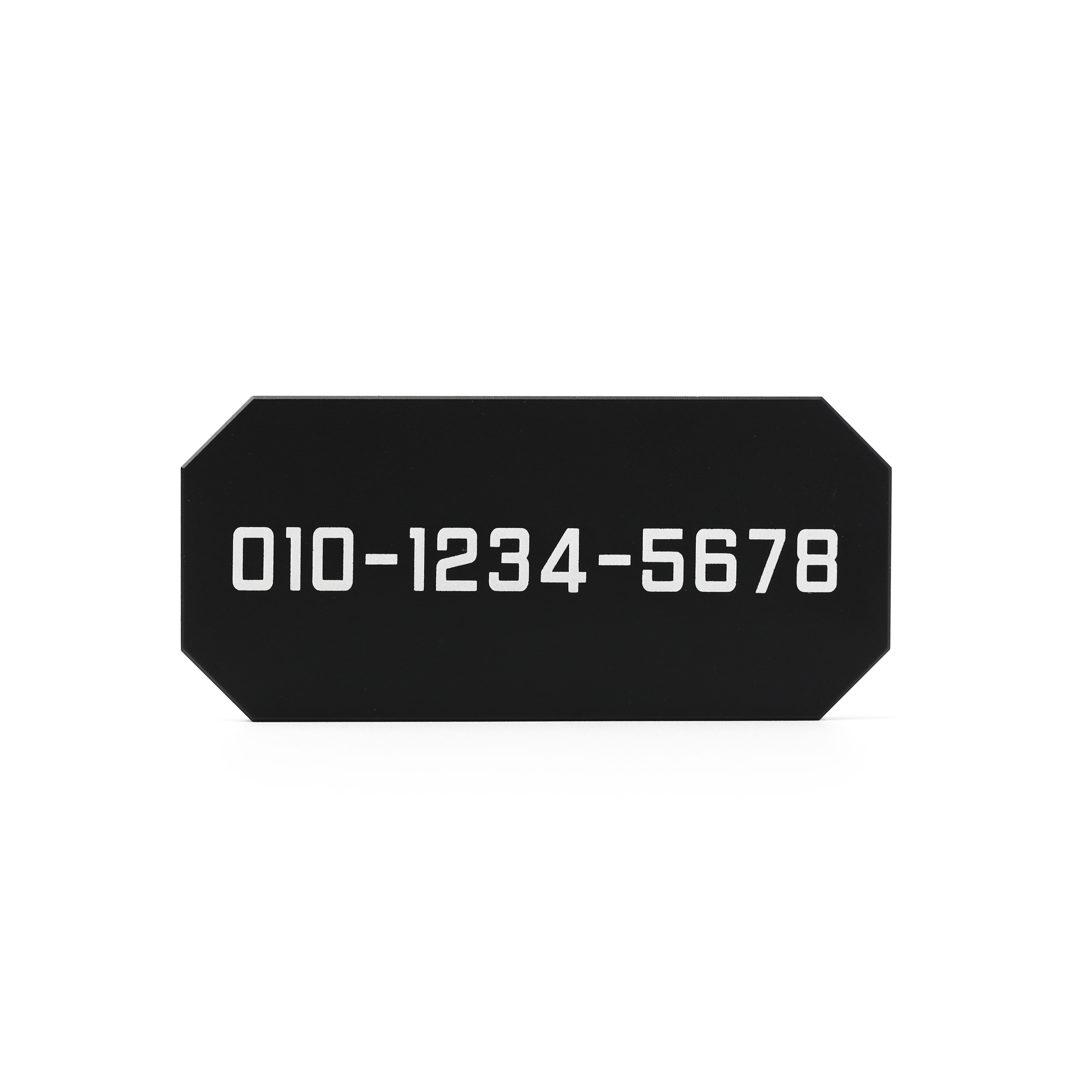 위씨 WE.C 고급 메탈 팔각형 주차번호판 차량 전화 알림판 자동차 전화번호판 새차선물