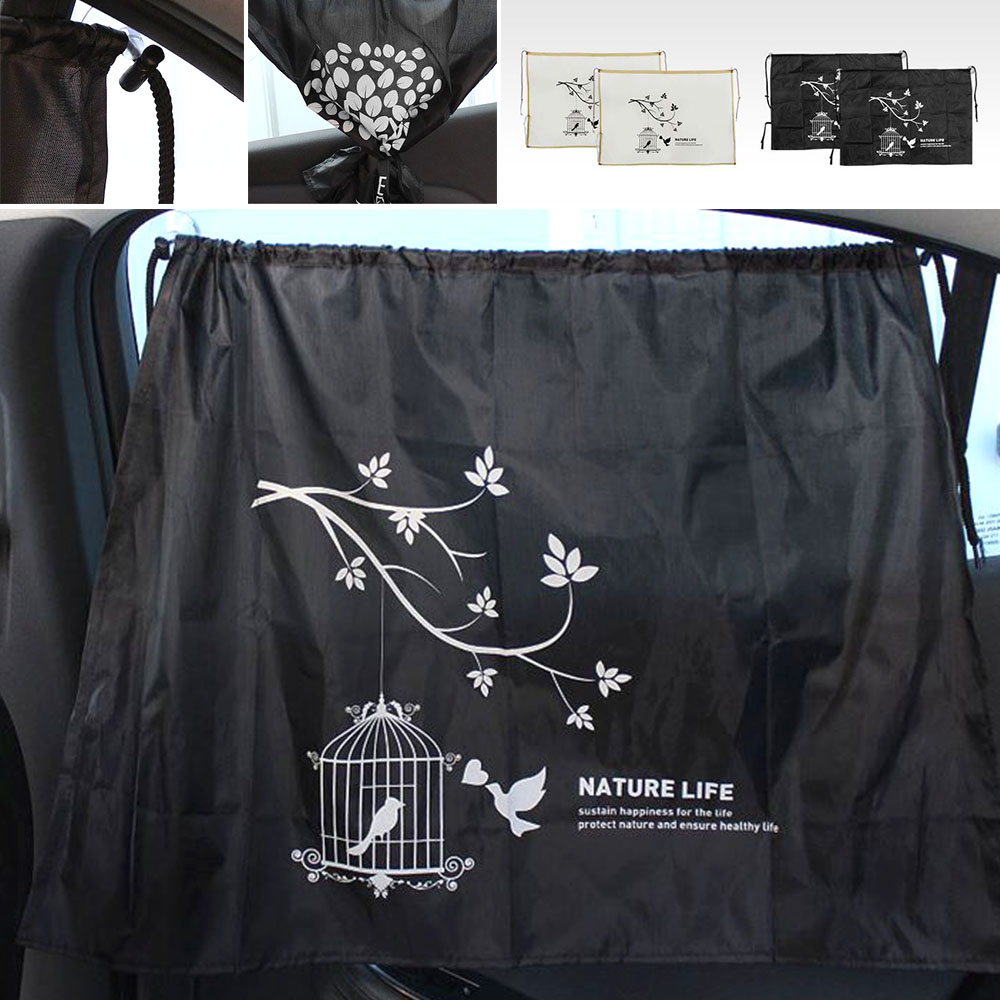 차량용 커튼 햇빛가리개 2p 여름 자동차 그늘막 자외선차단 차양막