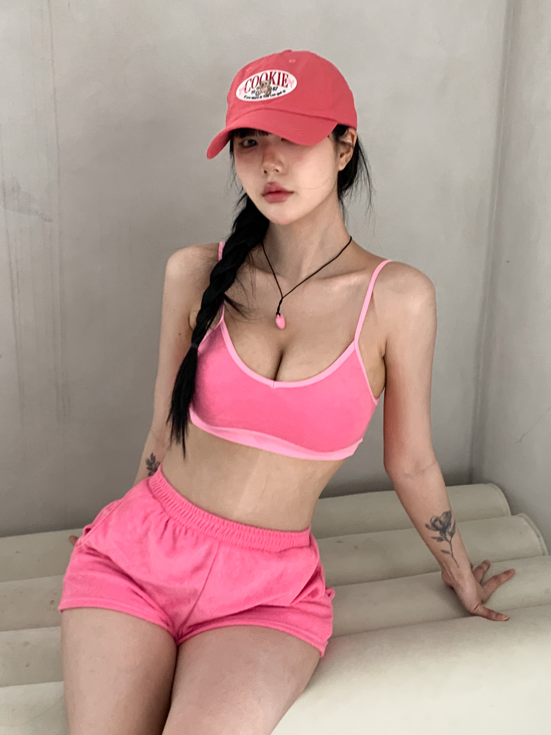 [방수모자] 쿠키 베어 아노락 방수 흠뻑쇼 워터밤 페스티벌 자수 볼캡 모자 4color 상세 이미지 8