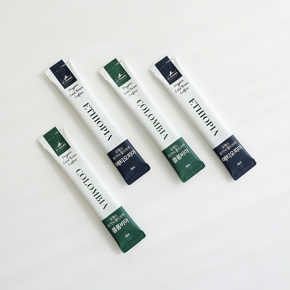 (오땡스)유기농 콜드브루원액 에티오피아 더치커피 액상커피스틱 30ml 10개입 - 상세 이미지 5