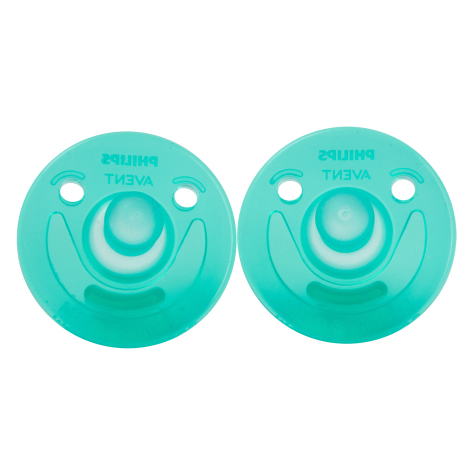 아벤트 공갈 젖꼭지 노리개 젖꼭지 곰돌이 하트 수디 노리개 그린 0-3개월