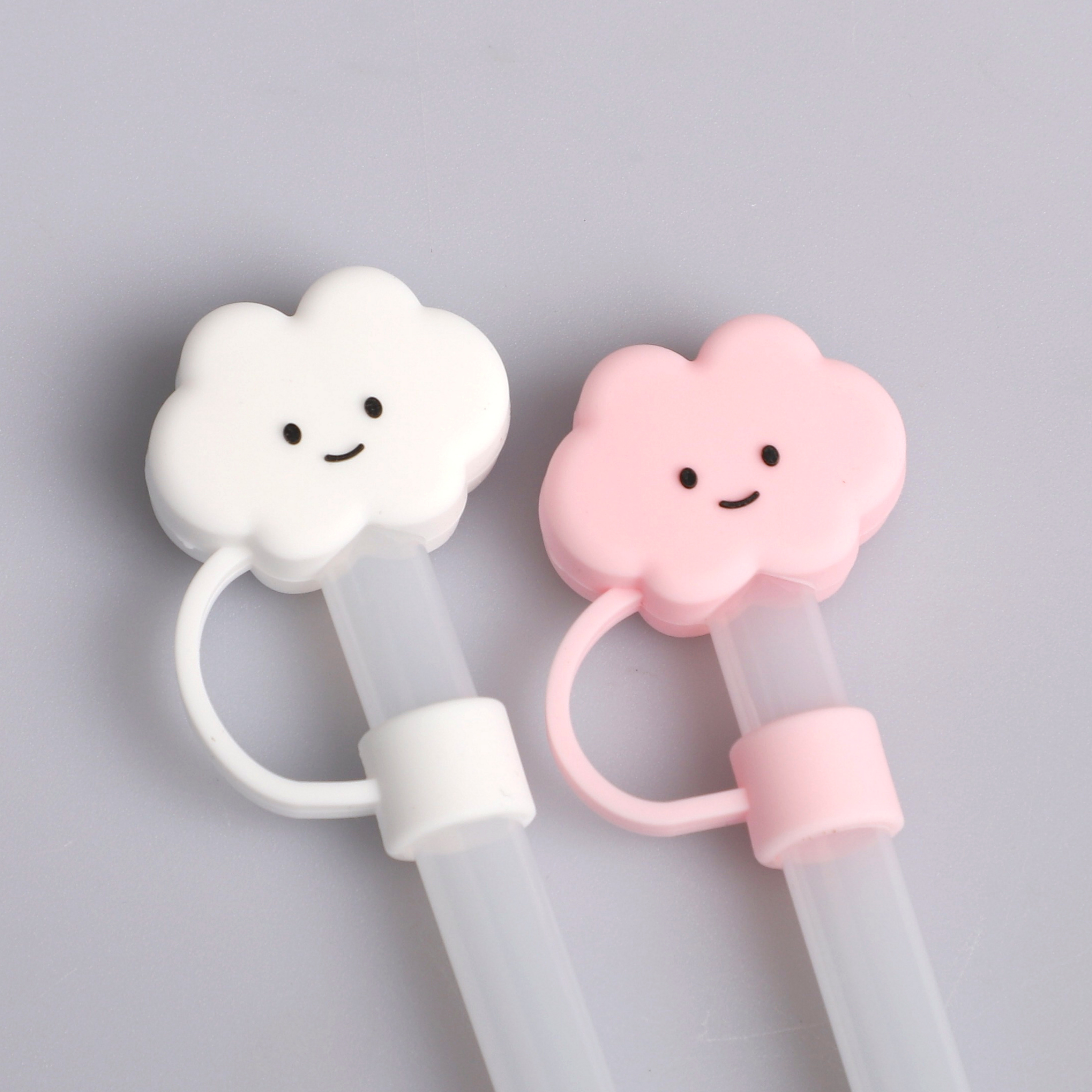 스탠리 호환 텀블러 빨대마개 10mm 실리콘 커버 퀜처 텀꾸 스탠리꾸미기 구름