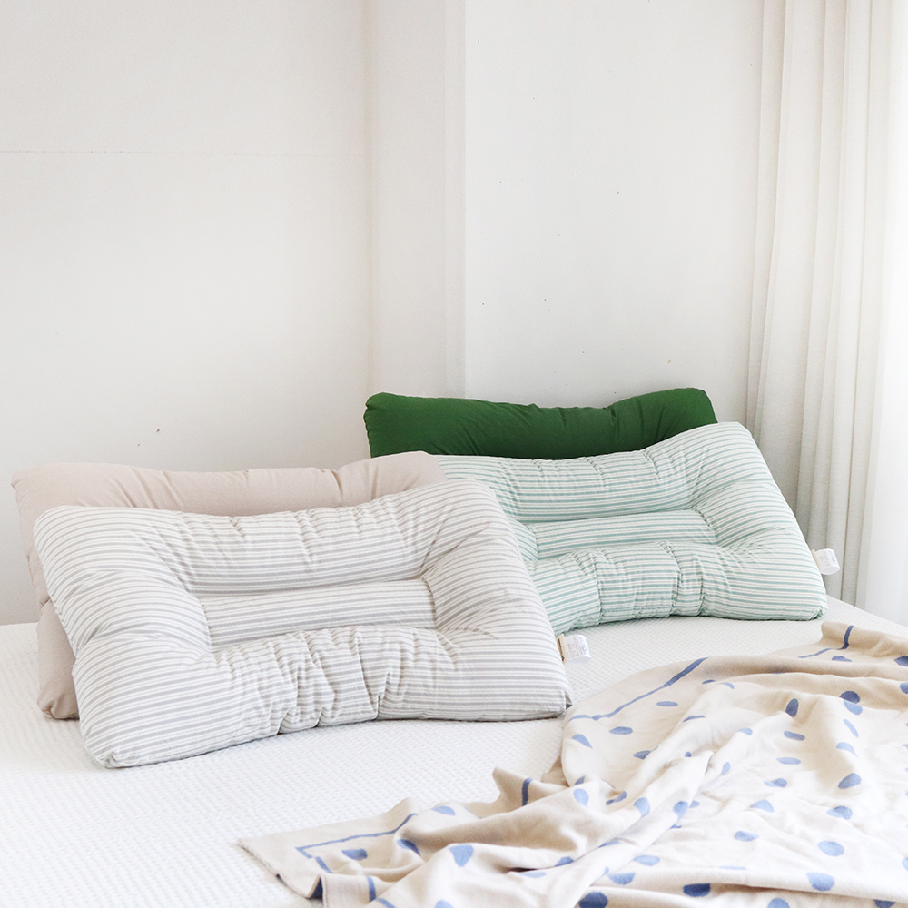 피넛버터젤리 피오라 빨아쓰는 낮은 경추베개 숙면 일자목 거북목 편한 베개 통세탁