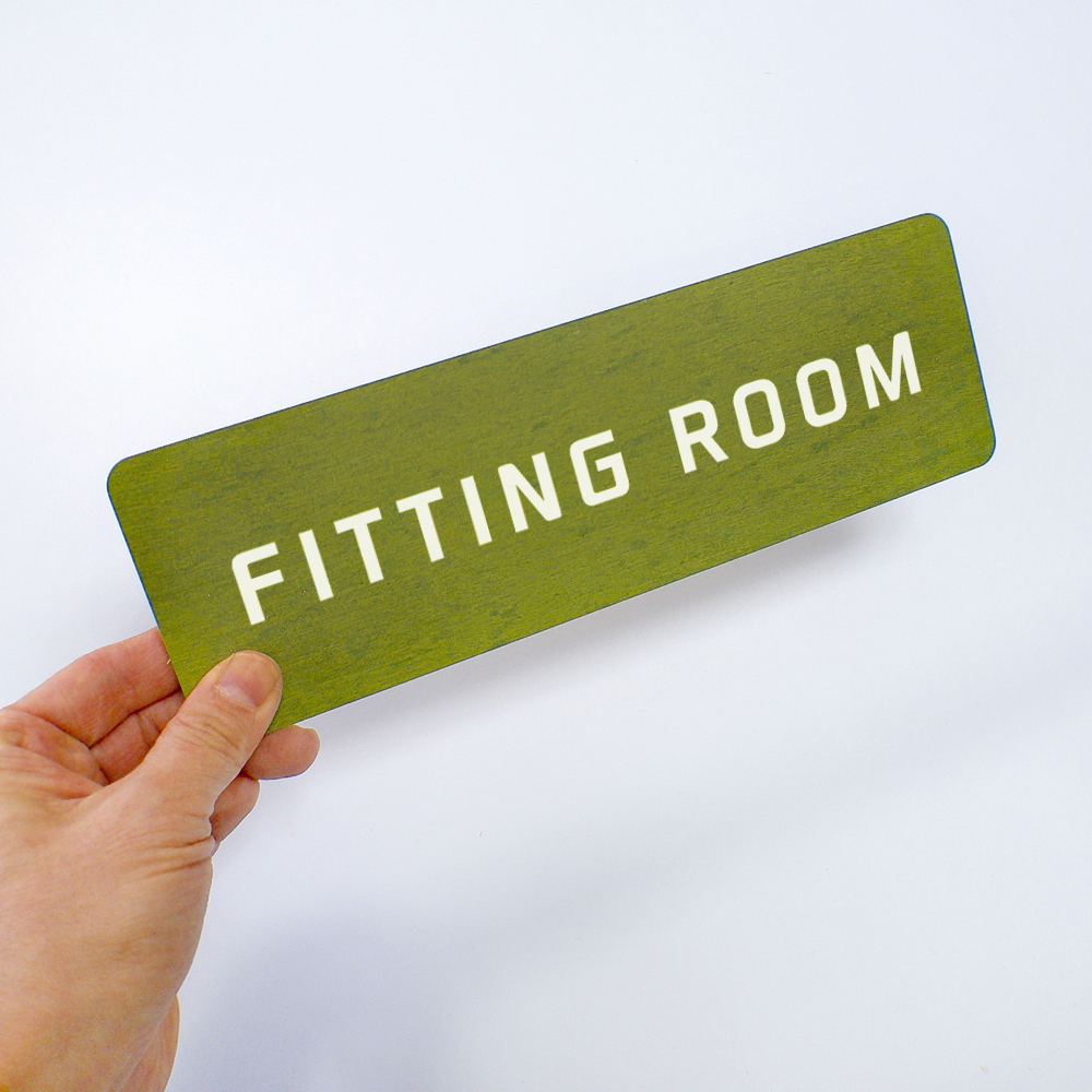 FITTING ROOM 피팅룸 도어사인 문패 탈의실 표지판 표찰 사인 안내문구 - 상세 이미지 3