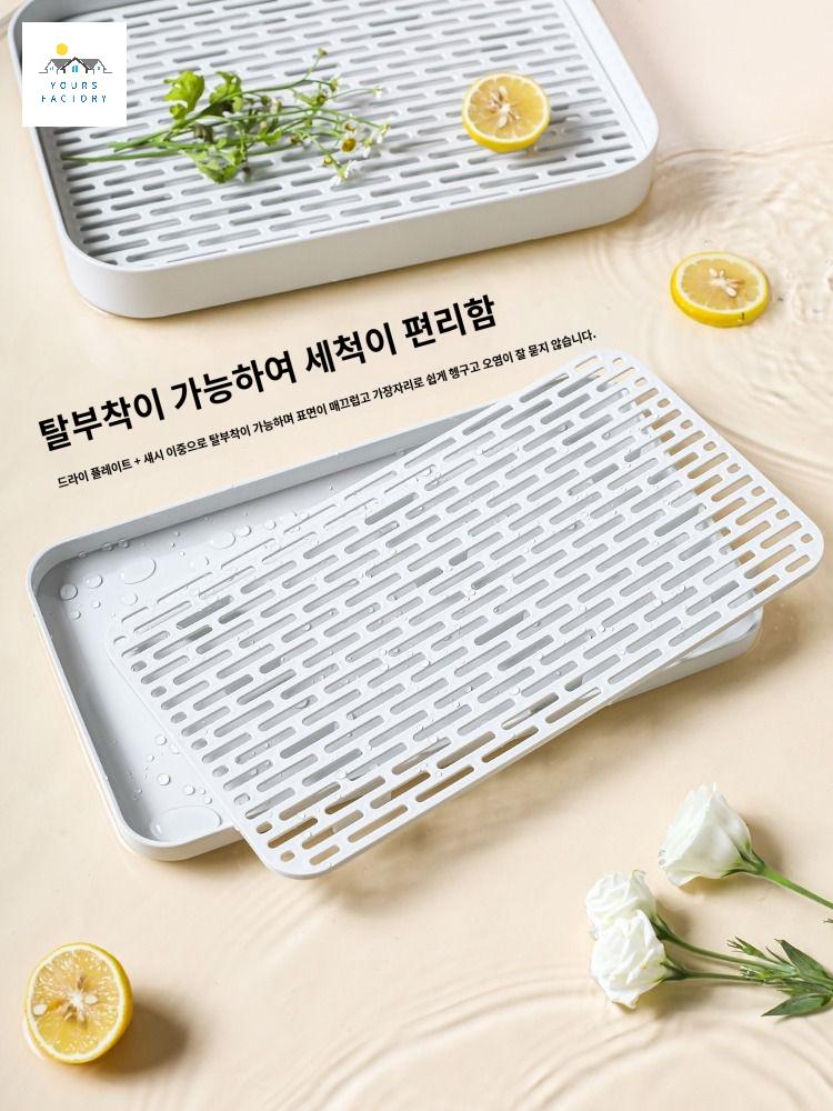 과습방지 트레이 받침대 식물 직사각 화분 - 상세 이미지 3