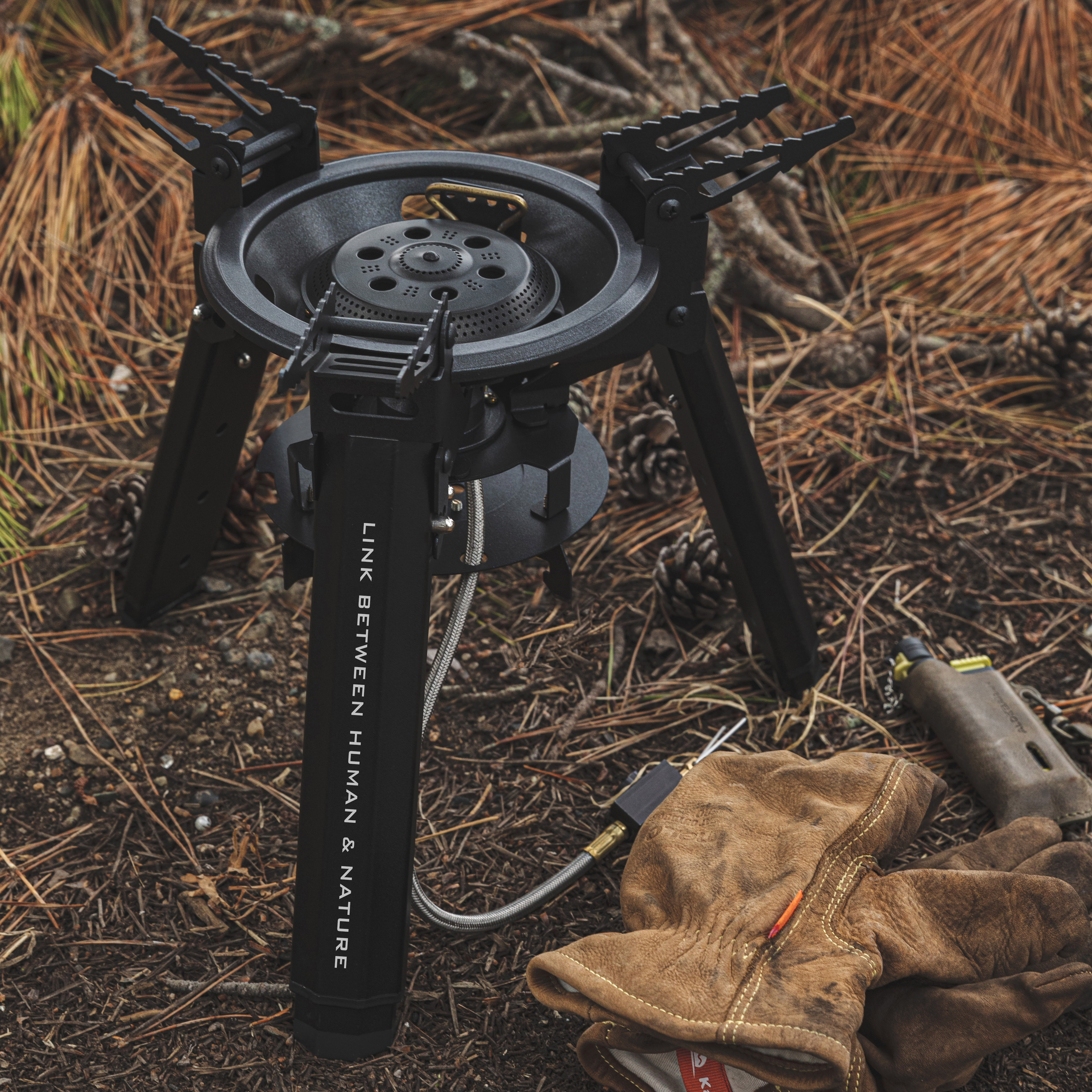 티에라 포르테 캠핑 버너 그리들 이소가스 강염 스토브 캠핑용 고화력