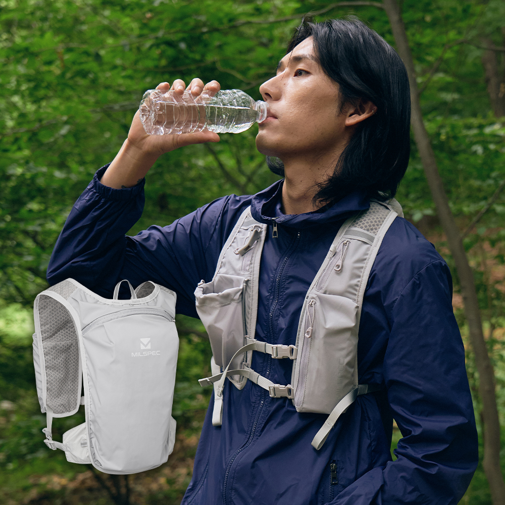 밀스펙 프로 트레일러닝 초경량 조끼 베스트 마라톤 조깅 러닝 백팩 - 상세 이미지 5