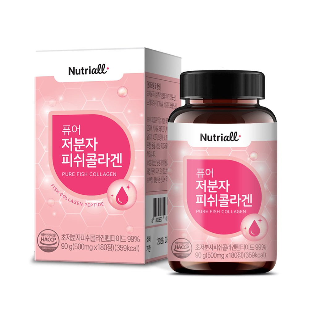 뉴트리올 저분자 콜라겐 펩타이드 비오틴 180정 6개월분