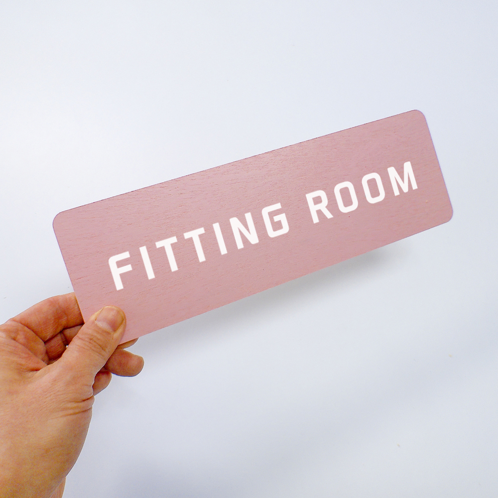 FITTING ROOM 피팅룸 도어사인 문패 탈의실 표지판 표찰 사인 안내문구 - 상세 이미지 2