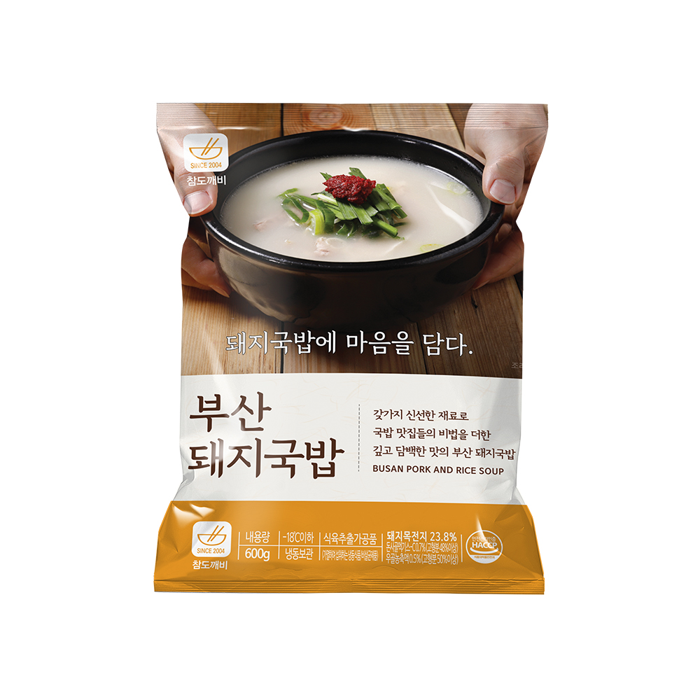 참도깨비 부산 돼지국밥 600g 2팩 양념다대기 포함 이미지 8