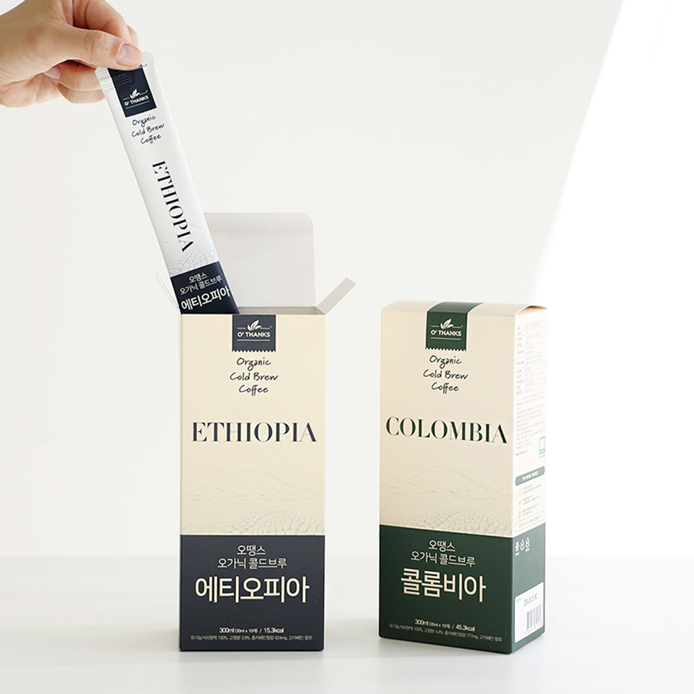 (오땡스)유기농 콜드브루원액 에티오피아 더치커피 액상커피스틱 30ml 10개입 - 상세 이미지 4