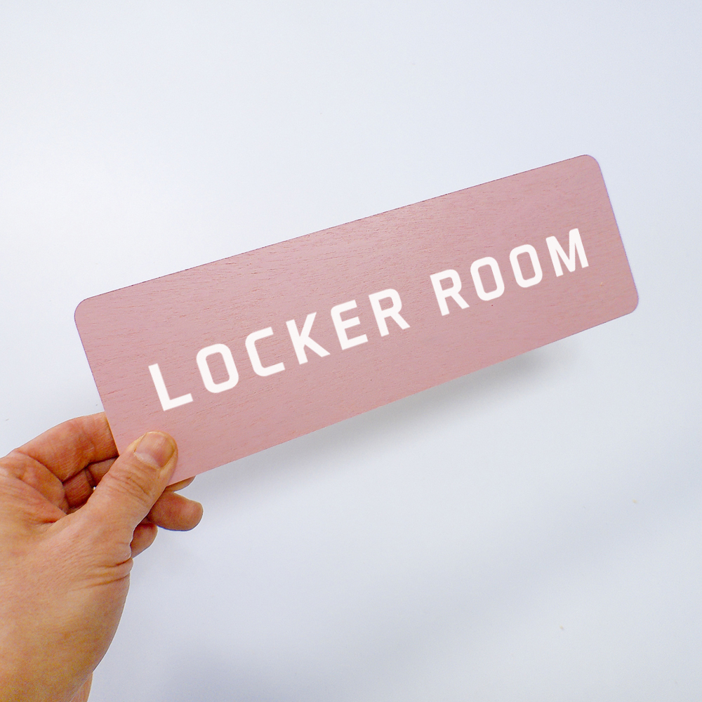 LOCKER ROOM 라커룸 도어사인 문패 탈의실 표지판 사인 안내문구 - 상품 이미지