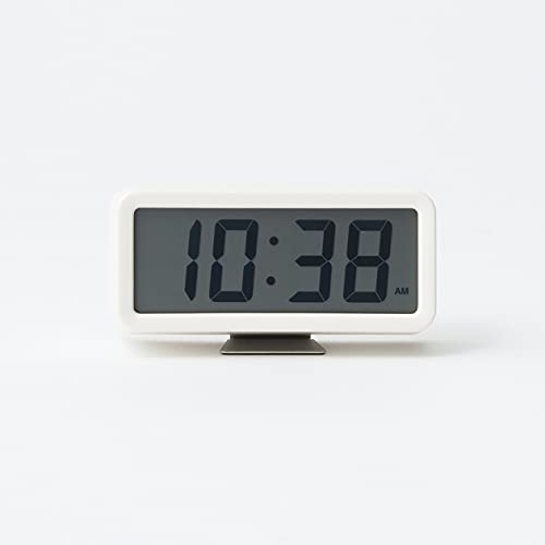무인양품 MUJI 디지털 시계 알람 가능 MJ-DCSW1 15832019 화이트 - 상품 이미지