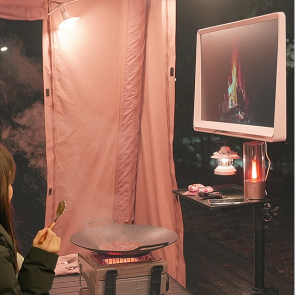 휴대용 접이식 캠핑용 모니터 TV거치대 룸앤티비 삼탠바이미거치대 - 상품 이미지