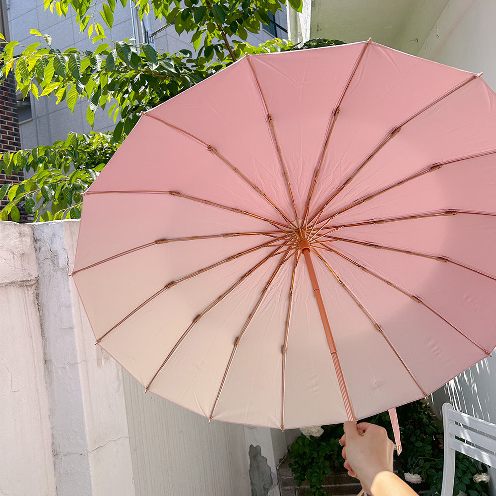 드므르 튼튼한 3단 우양산 양산 예쁜 암막 접이식 타이탄카본