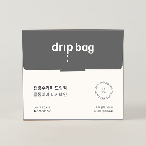 전광수커피 드립백 콜롬비아 디카페인 6개입, 1개 - 상품 이미지