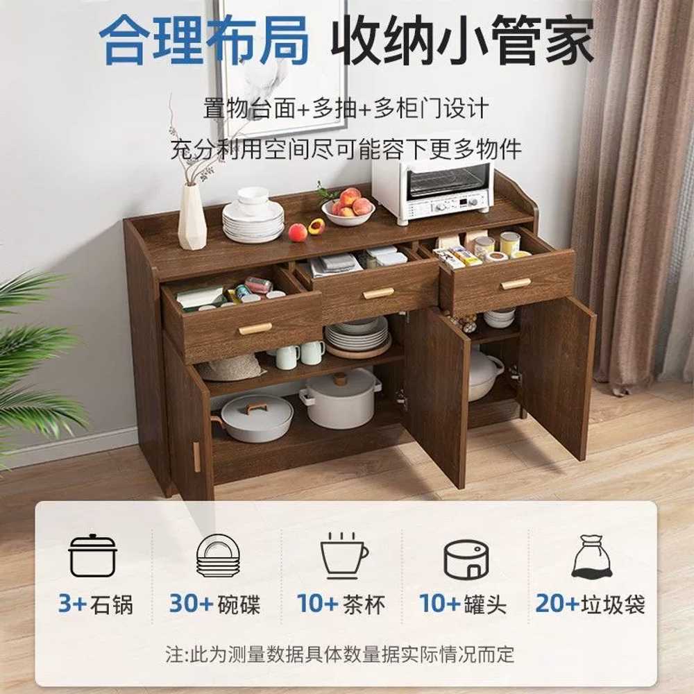 셀프바 카페반납대 리턴바 선반 퇴식대 탕비실 수거함 80cm월넛 - 상세 이미지 5