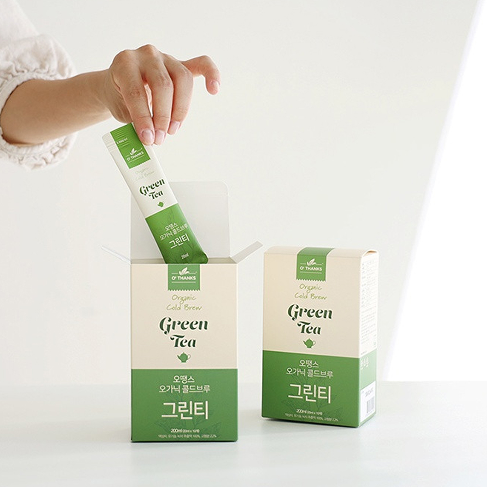 (오땡스)유기농 콜드브루 선물세트 600ml 그린티 페퍼민트티 히비스커스차 - 상세 이미지 5