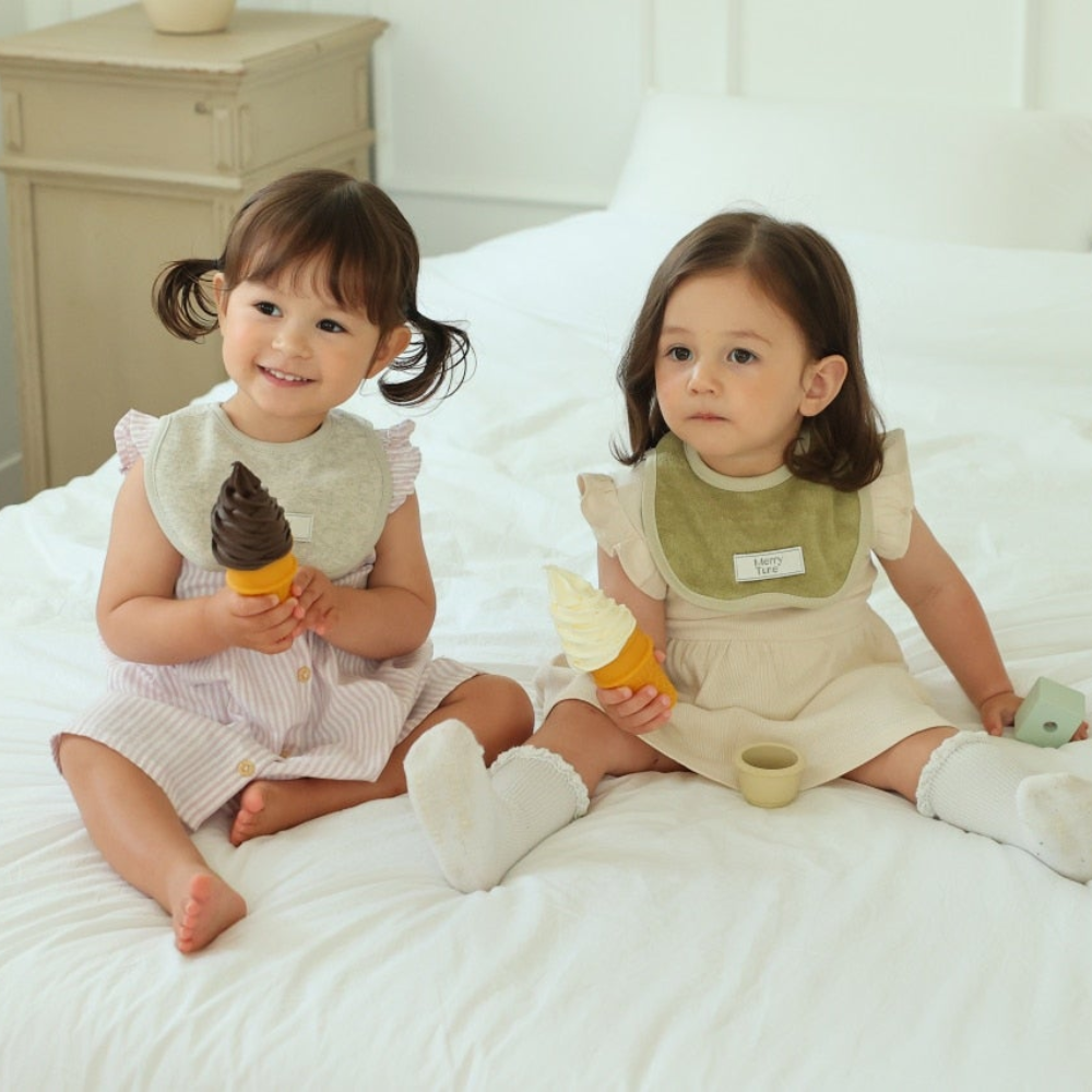 메리튠 아이코닉 테리 베이비빕 신생아 아기 이유식 턱받이 침받이 스카프빕