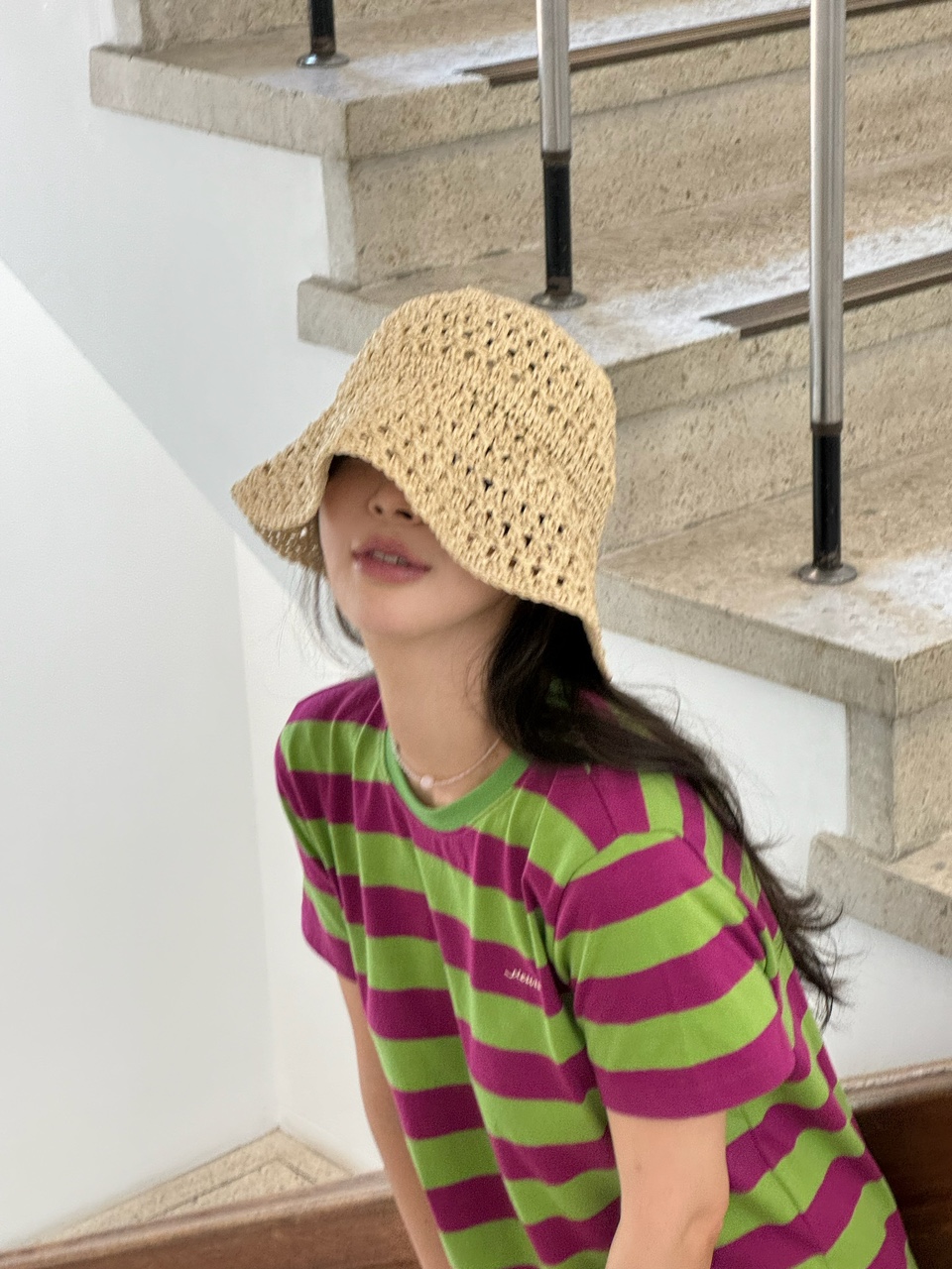 모아나 지사 비치 모자 여름 벙거지모자 서핑 버킷햇 캠핑 휴양지룩 상세 이미지 11